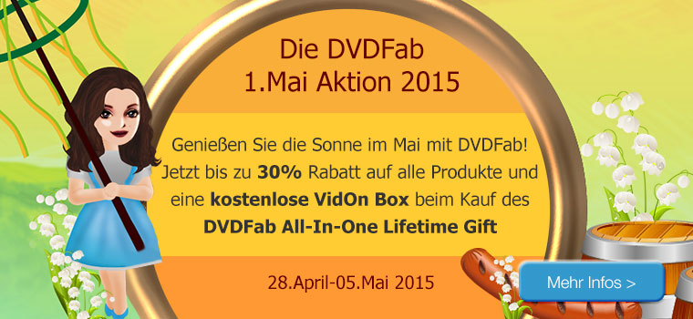 Auto News | DVDFab 1.Mai Aktion 2015